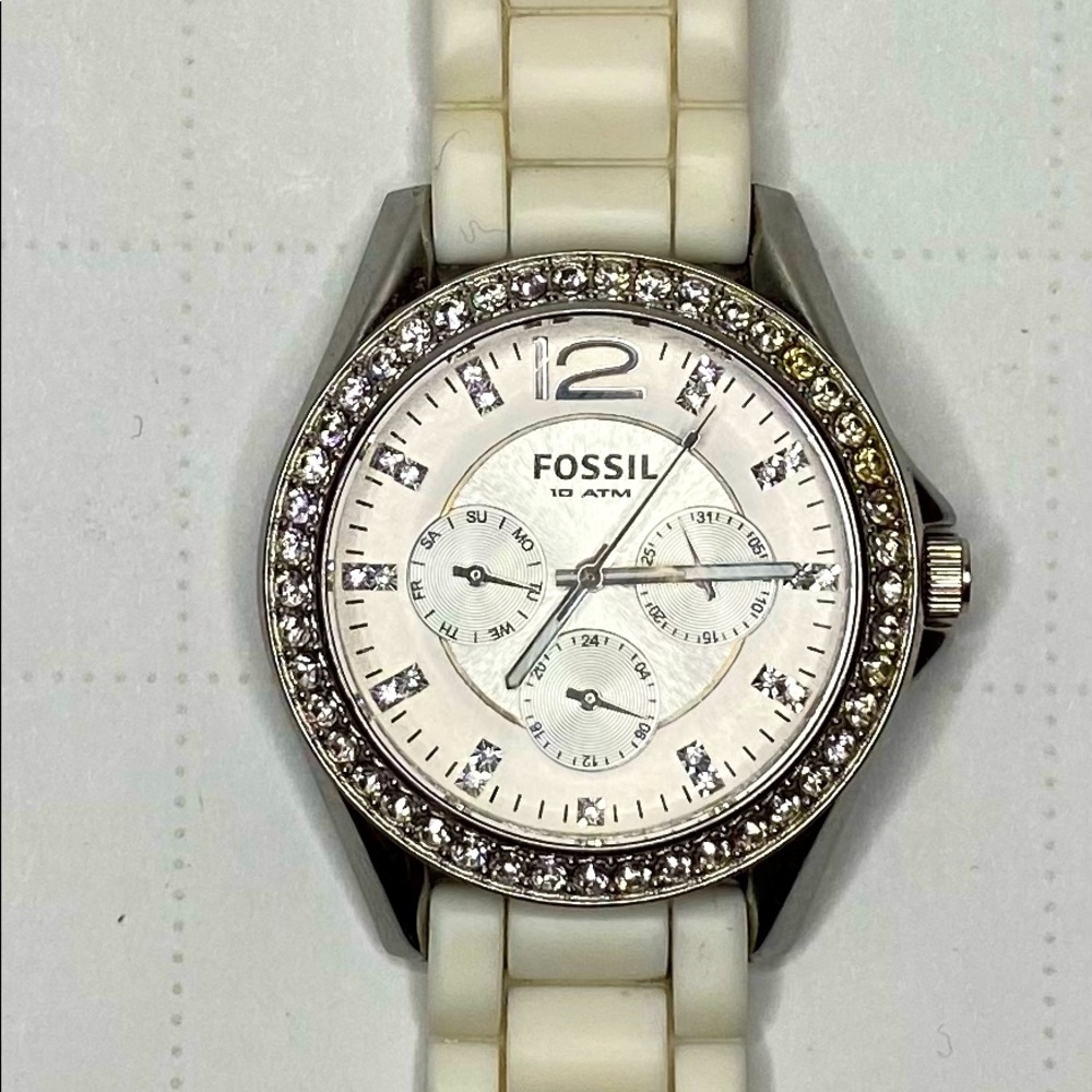Fossil white women’s watch